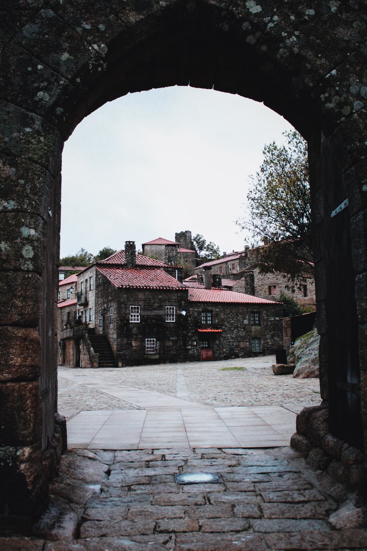 Granite gate of the walled village of Sortelha